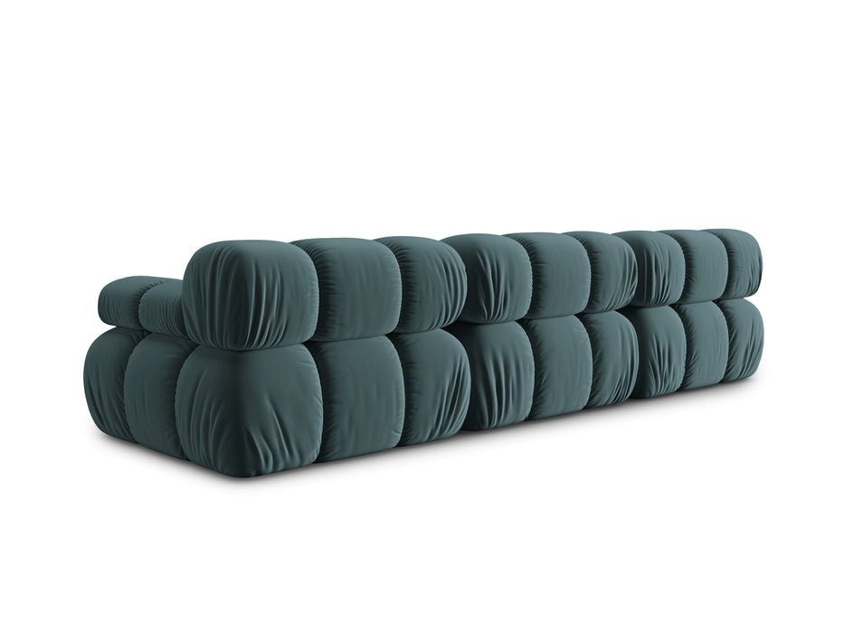 Velvet three-seater sofa Bellis