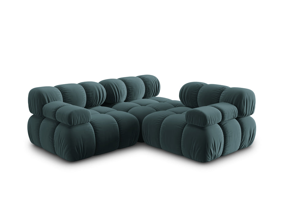 Velvet three-seater sofa Bellis
