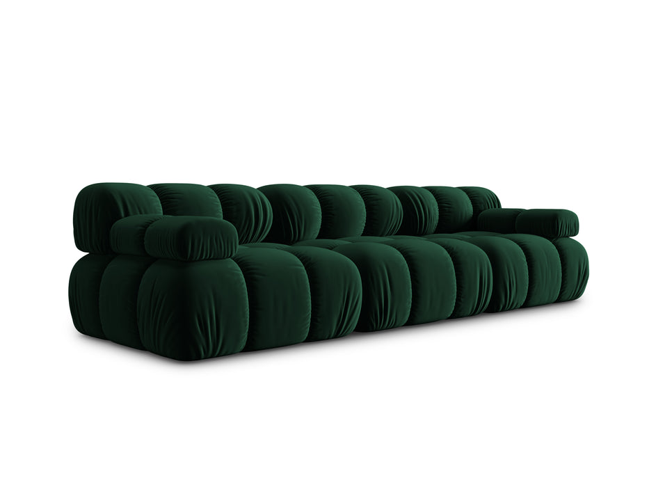 Velvet three-seater sofa Bellis
