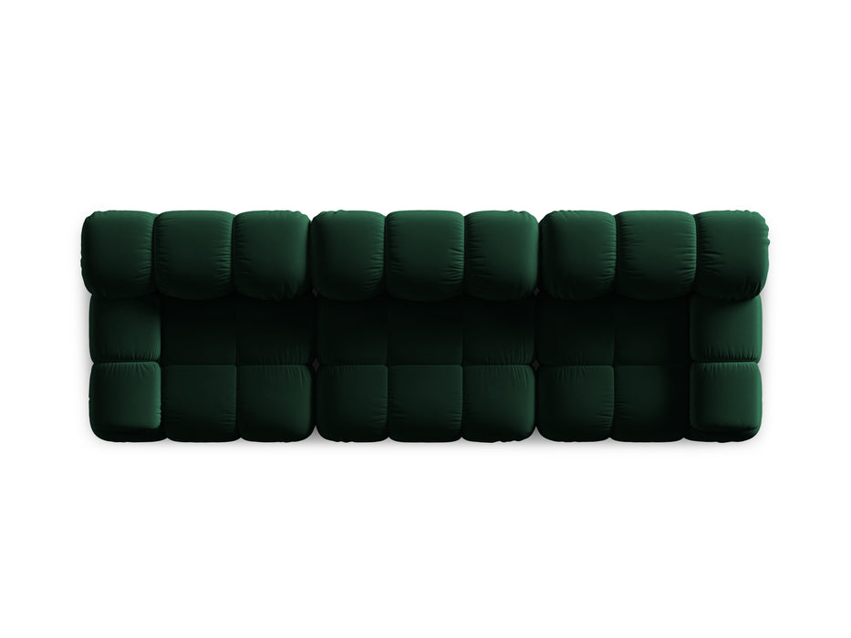 Velvet three-seater sofa Bellis