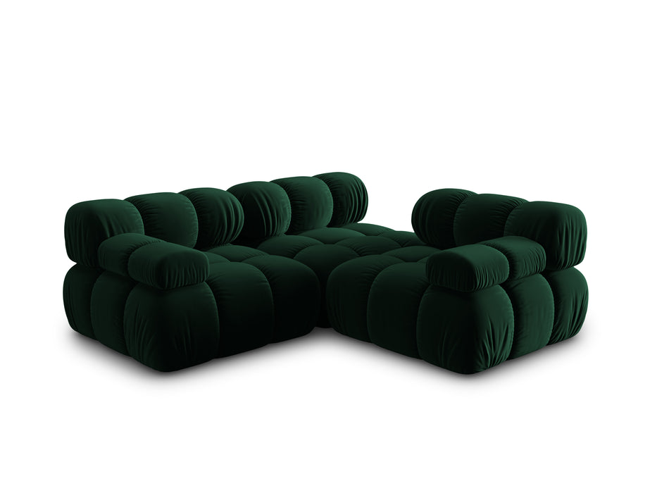 Velvet three-seater sofa Bellis