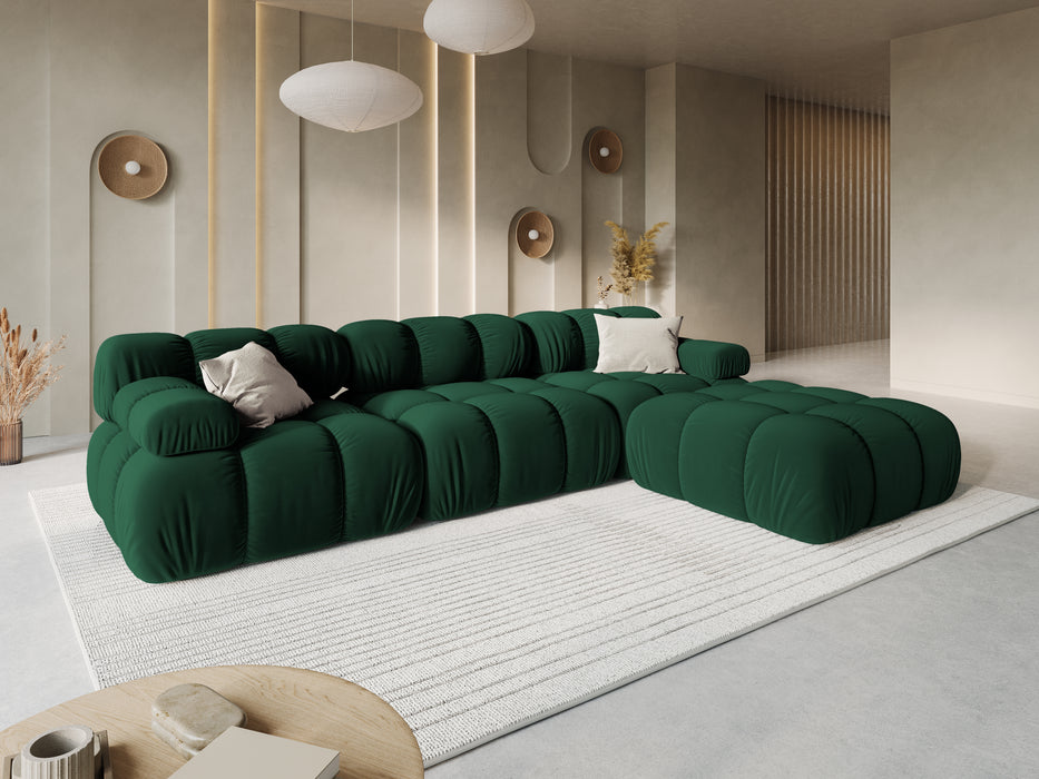 Velvet three-seater sofa Bellis