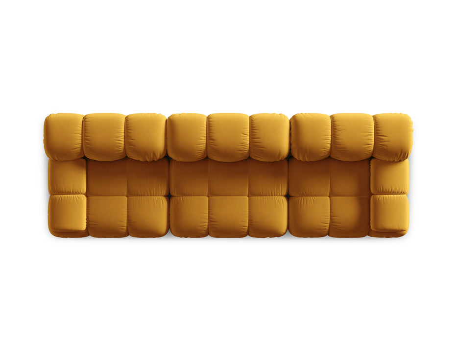Velvet three-seater sofa Bellis