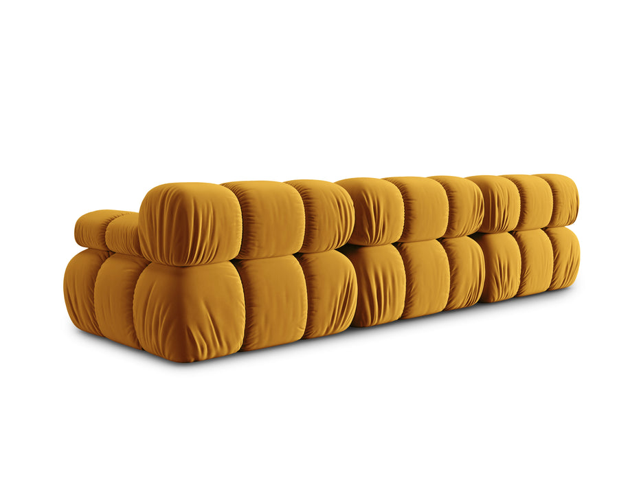 Velvet three-seater sofa Bellis