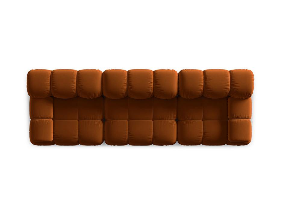 Velvet three-seater sofa Bellis