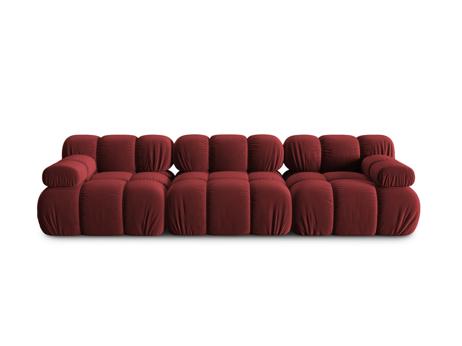 Velvet three-seater sofa Bellis