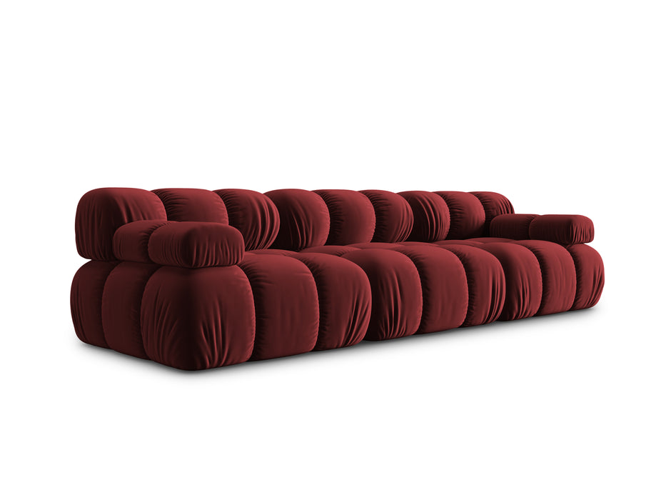 Velvet three-seater sofa Bellis