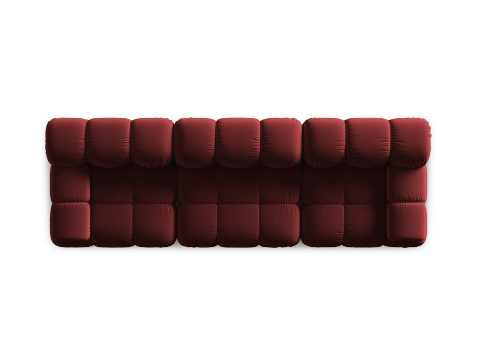Velvet three-seater sofa Bellis