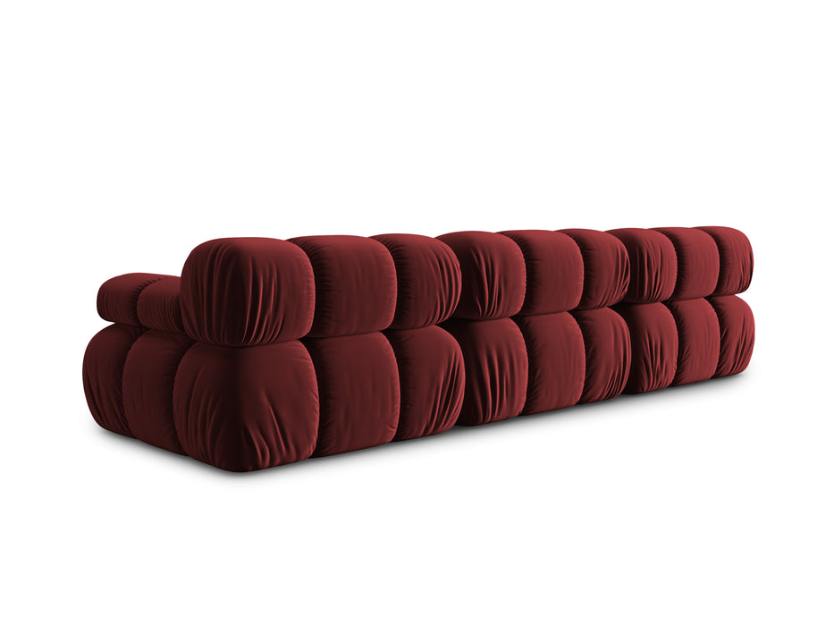 Velvet three-seater sofa Bellis