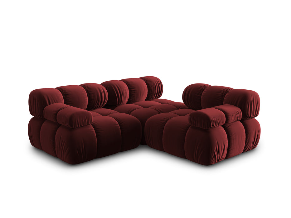 Velvet three-seater sofa Bellis
