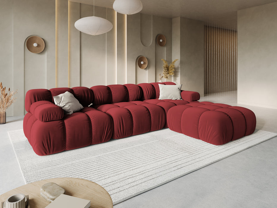 Velvet three-seater sofa Bellis