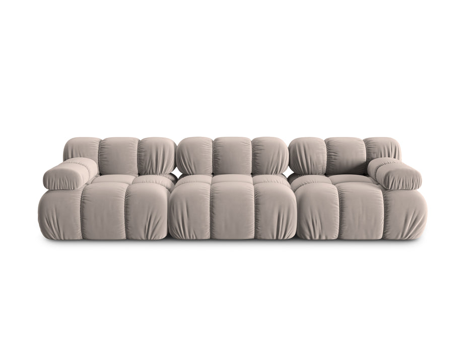 Velvet three-seater sofa Bellis