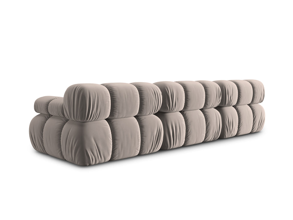 Velvet three-seater sofa Bellis