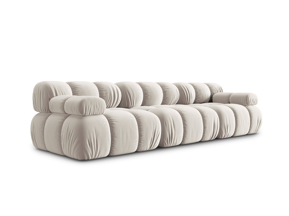 Velvet three-seater sofa Bellis