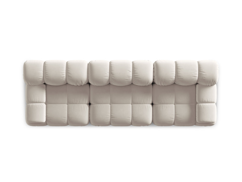 Velvet three-seater sofa Bellis