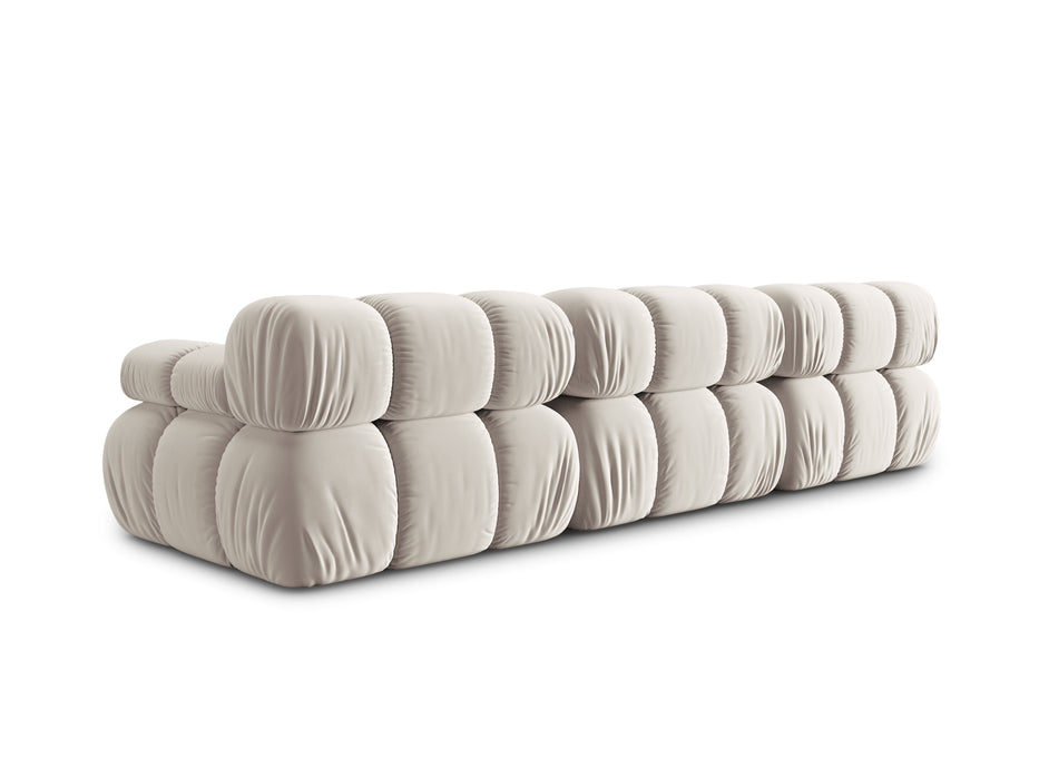 Velvet three-seater sofa Bellis