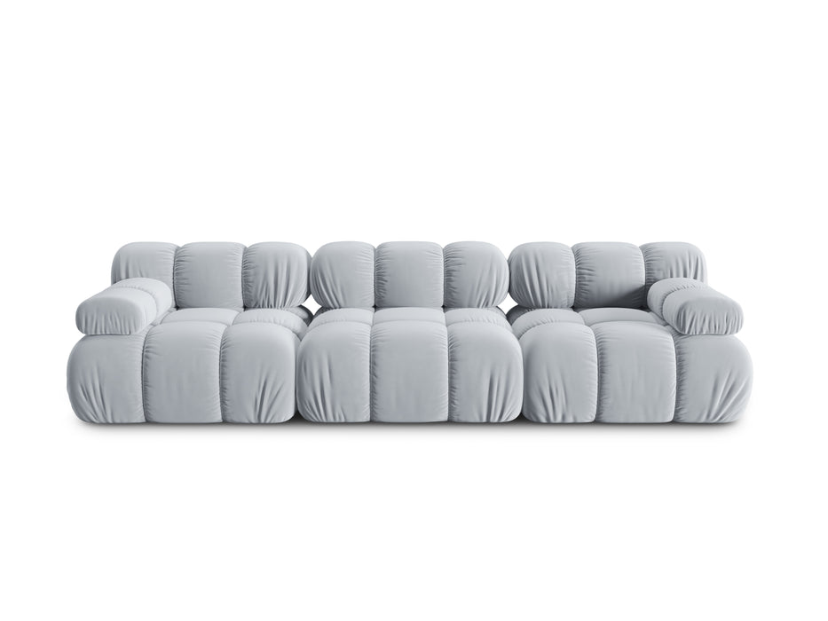 Velvet three-seater sofa Bellis