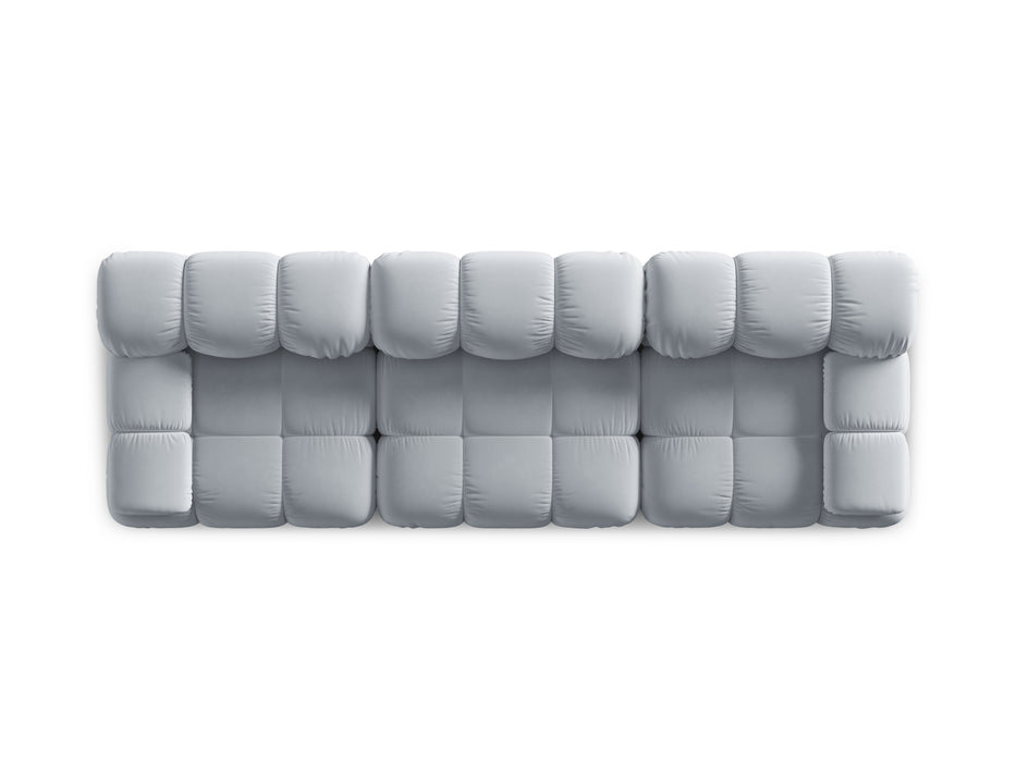 Velvet three-seater sofa Bellis