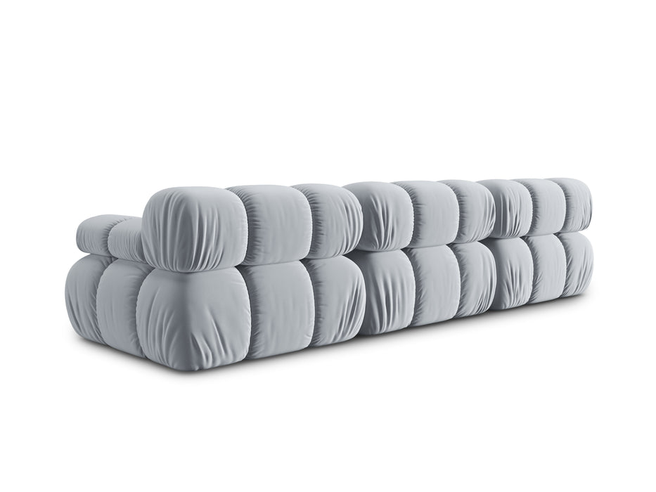 Velvet three-seater sofa Bellis