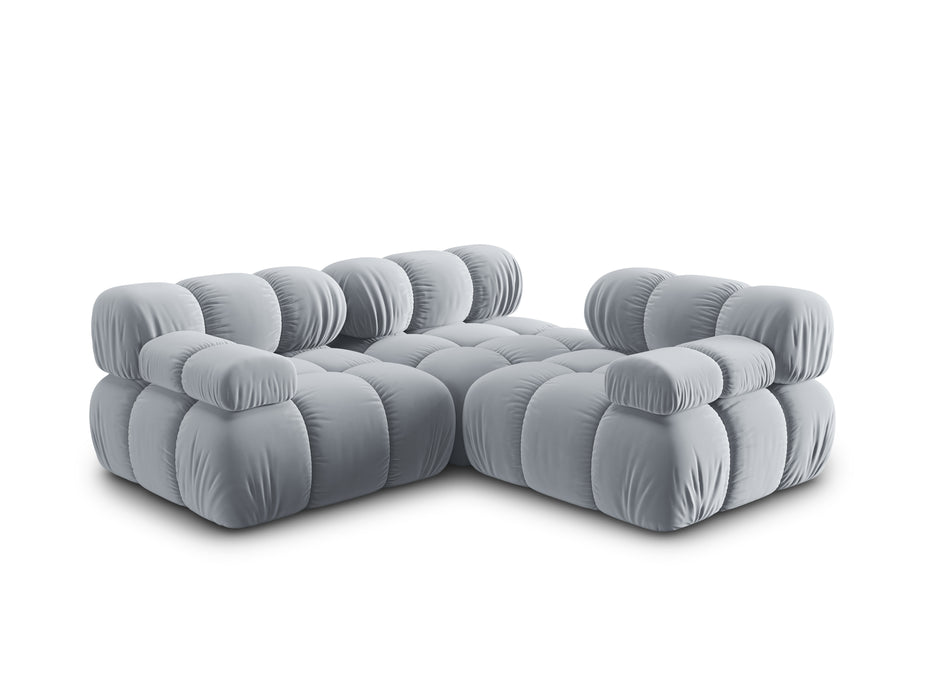 Velvet three-seater sofa Bellis