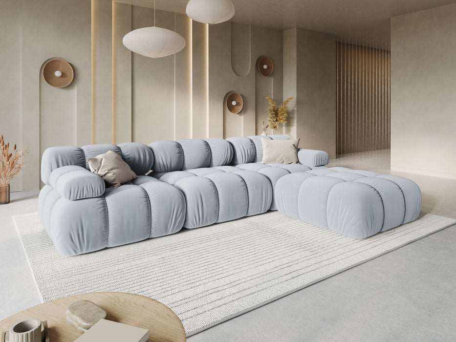 Velvet three-seater sofa Bellis