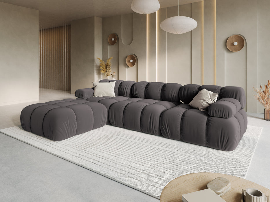 Velvet modular sofa Bellis