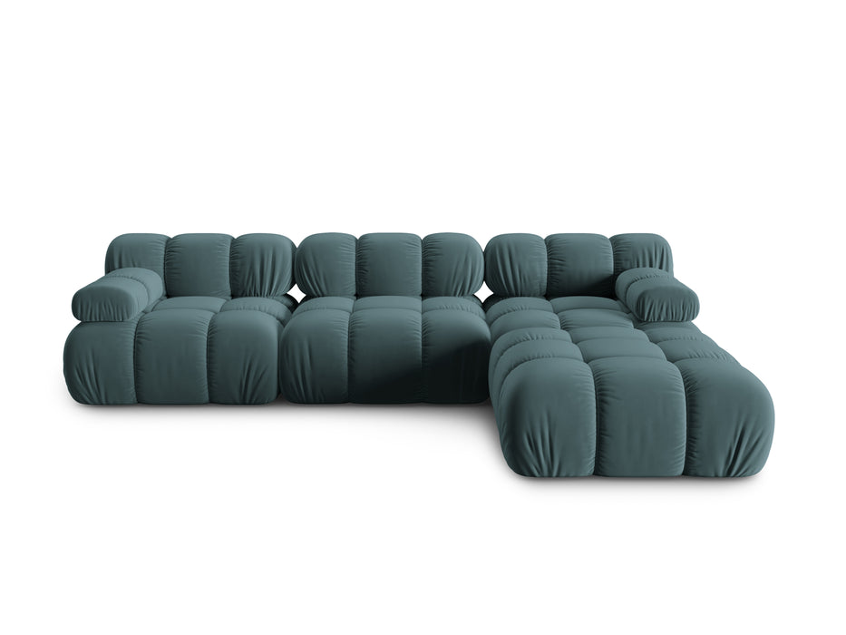 Velvet modular sofa Bellis