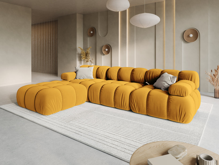 Velvet modular sofa Bellis