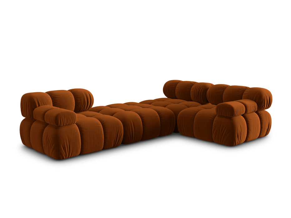 Velvet modular sofa Bellis