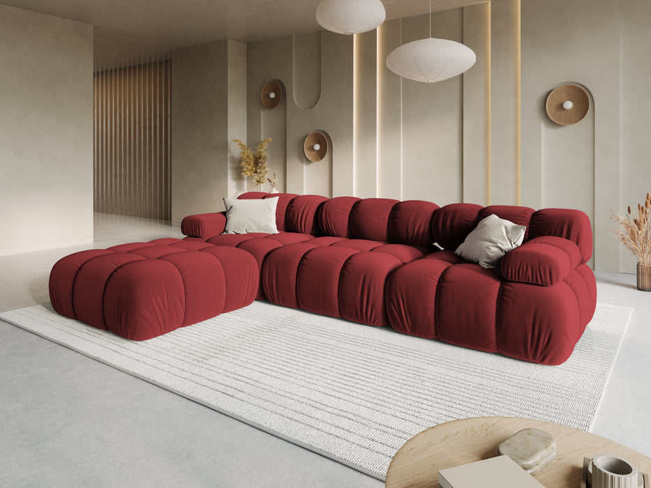 Velvet modular sofa Bellis