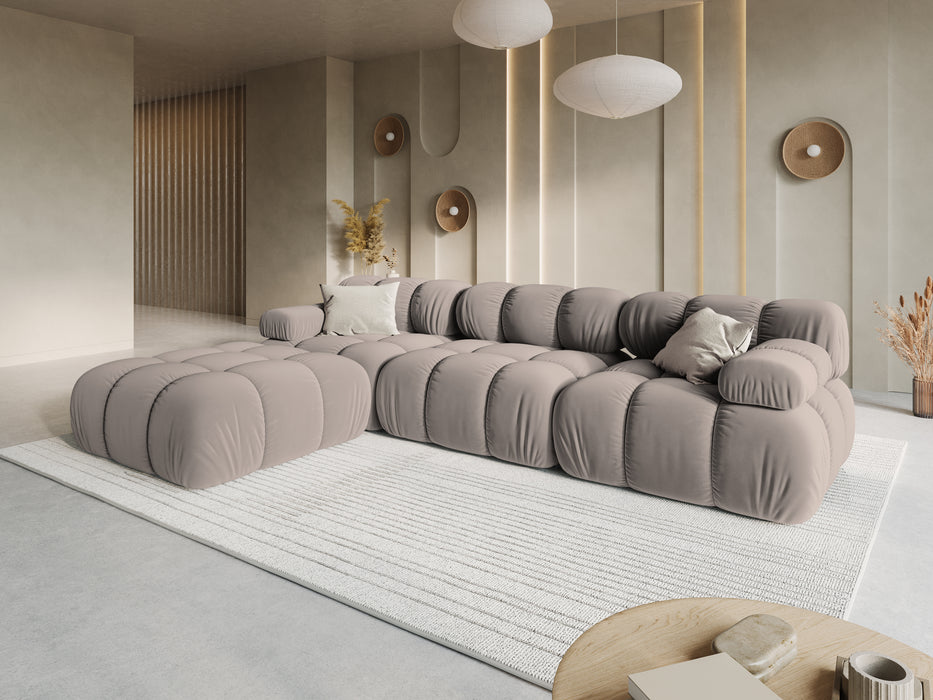 Velvet modular sofa Bellis