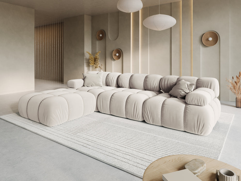 Velvet modular sofa Bellis