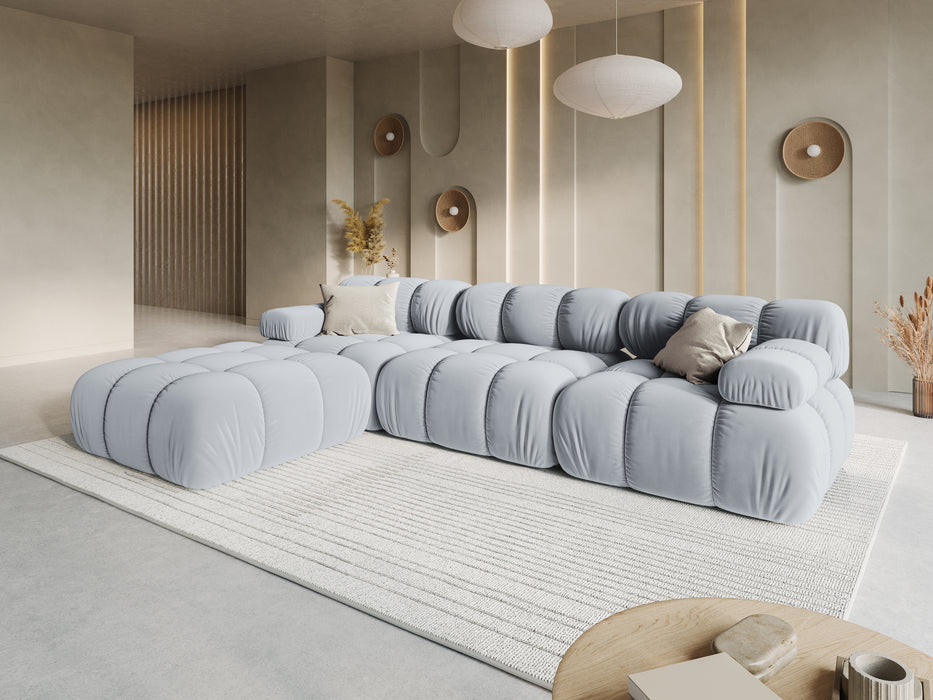 Velvet modular sofa Bellis
