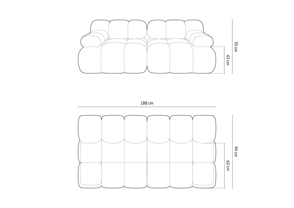 Boucle modulinė sofa Bellis