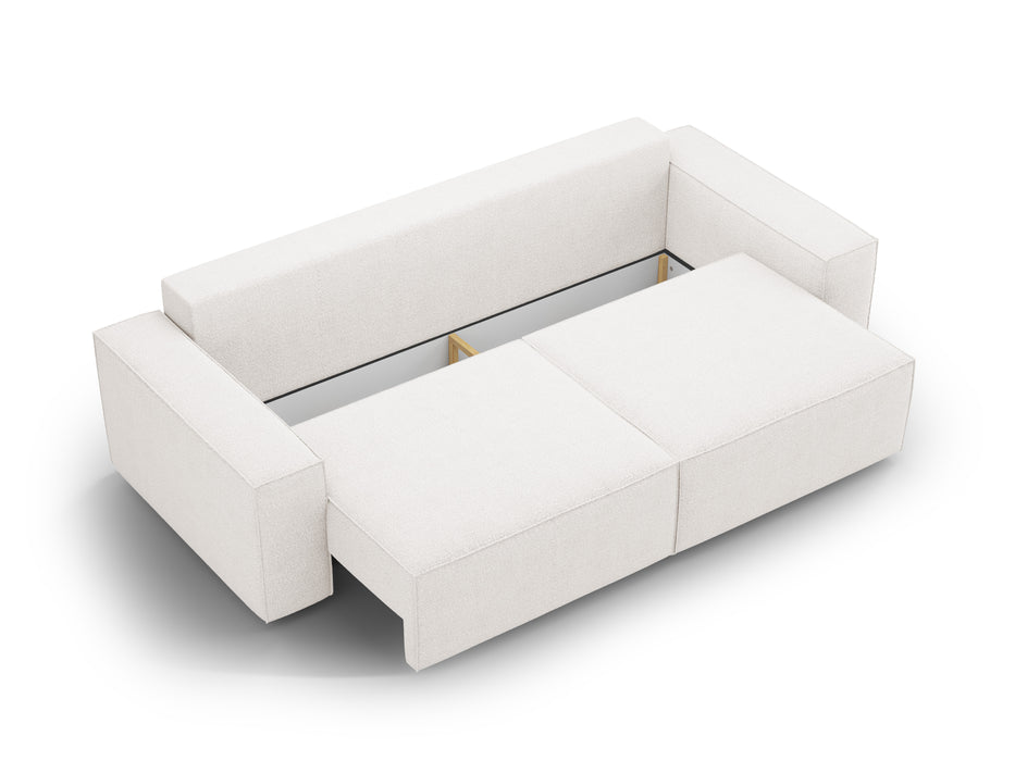 Boucle sofa bed Jodie with bedding box