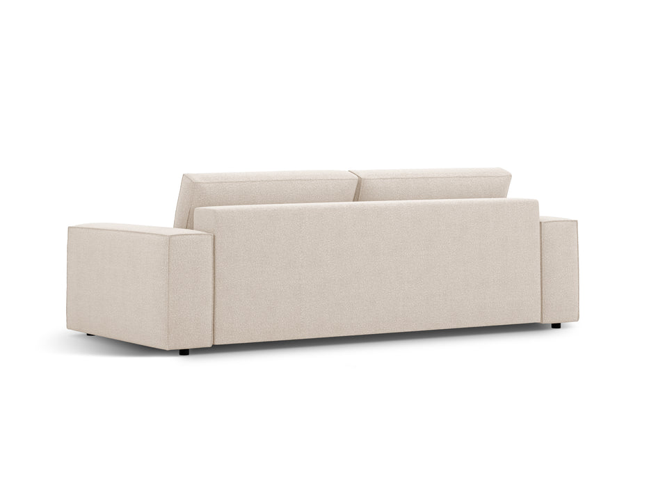 Boucle sofa bed Jodie with bedding box