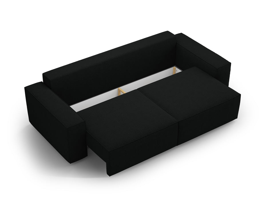 Boucle sofa bed Jodie with bedding box