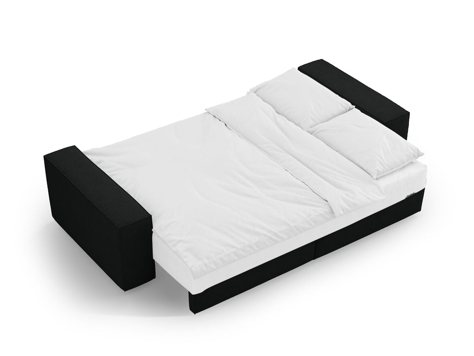 Boucle sofa bed Jodie with bedding box