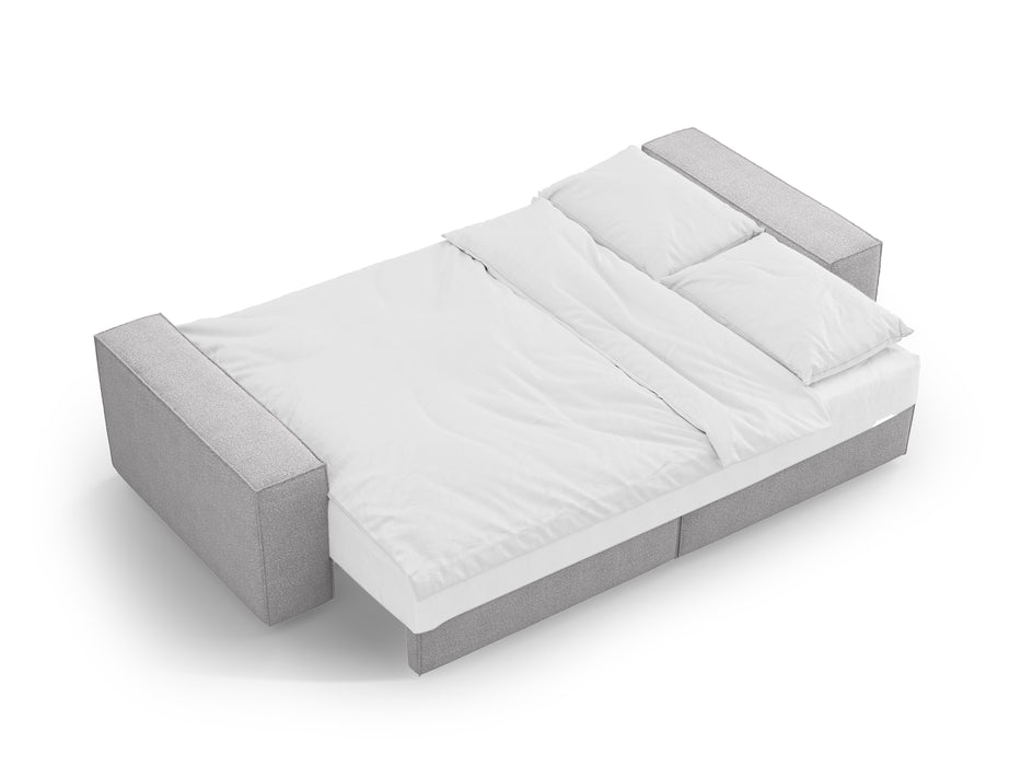 Boucle sofa bed Jodie with bedding box