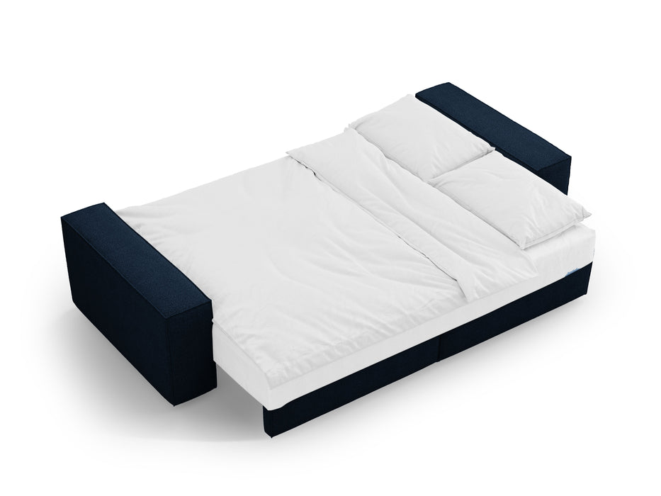 Boucle sofa bed Jodie with bedding box