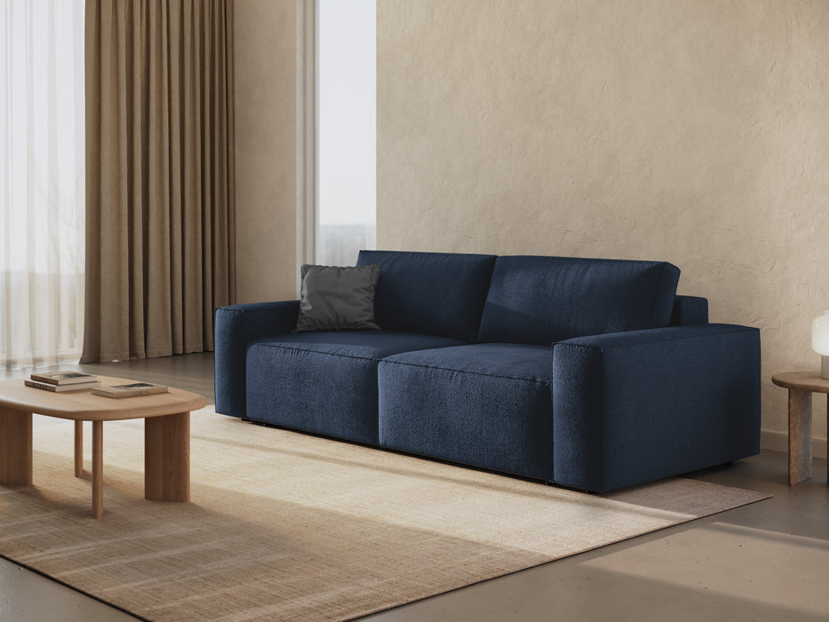 Boucle sofa bed Jodie with bedding box