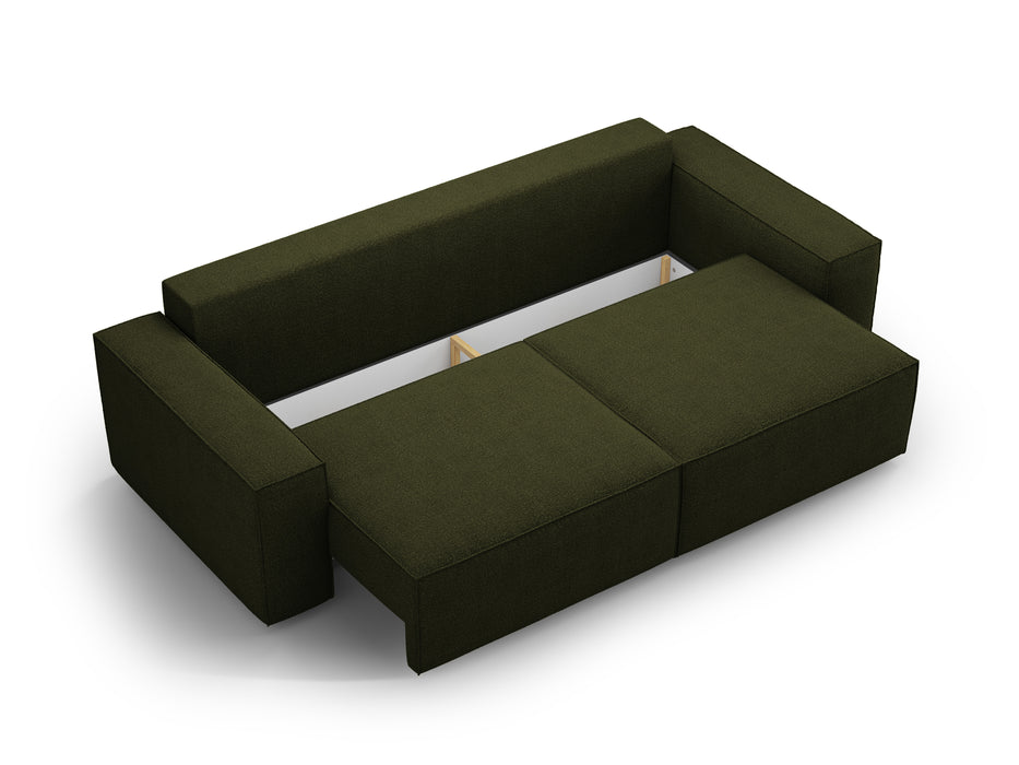 Boucle sofa bed Jodie with bedding box