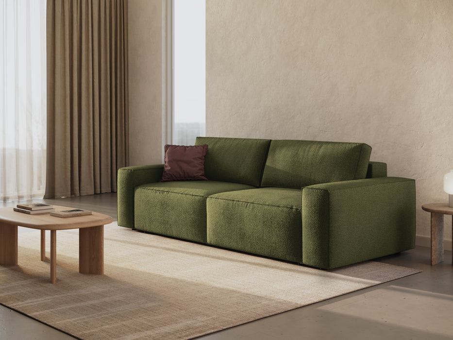 Boucle sofa bed Jodie with bedding box
