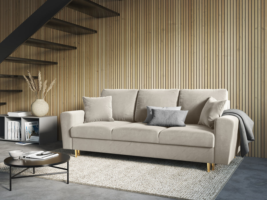 Velveto trivietė sofa Moghan