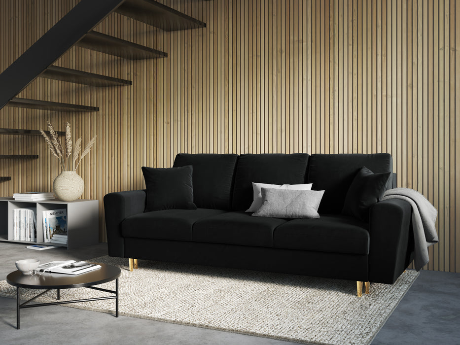 Velveto trivietė sofa Moghan