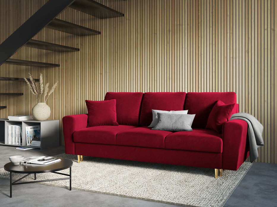 Velveto trivietė sofa Moghan