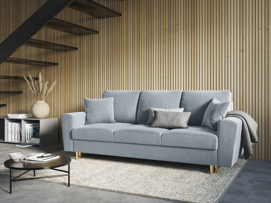 Velveto trivietė sofa Moghan