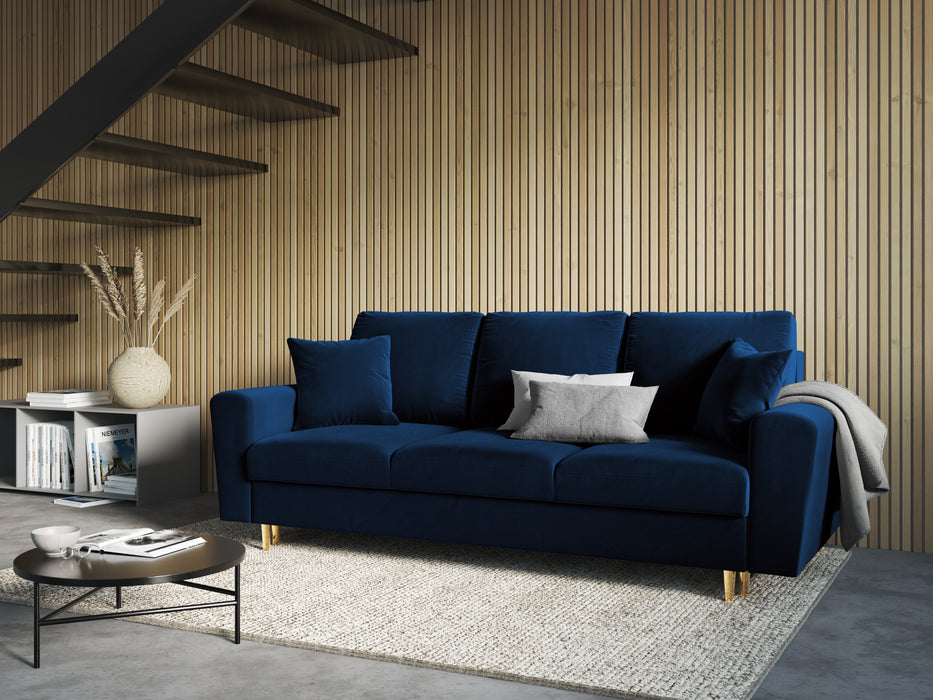 Velveto trivietė sofa Moghan