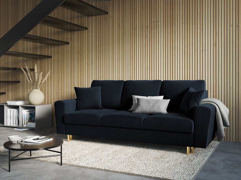 Velveto trivietė sofa Moghan