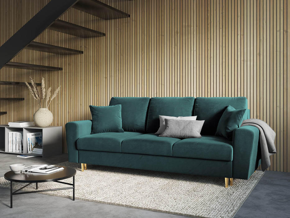 Velveto trivietė sofa Moghan
